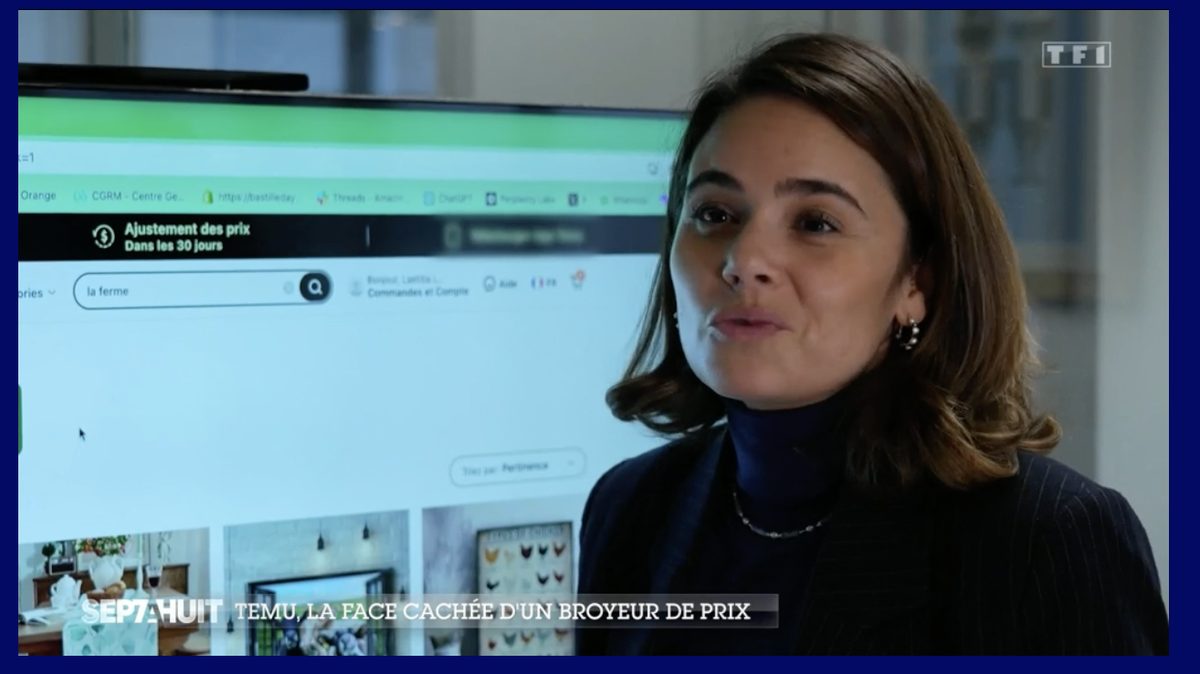 Laetitia Lamari, TF1 · Sept à Huit, « Toutes vos données sont absorbées » : les pratiques du géant chinois Temu sous le feu des critiques